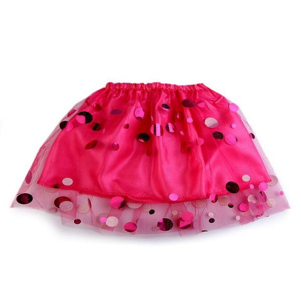 Fusta de carnaval cu paiete pink, talia 44-74 cm, 30 cm
