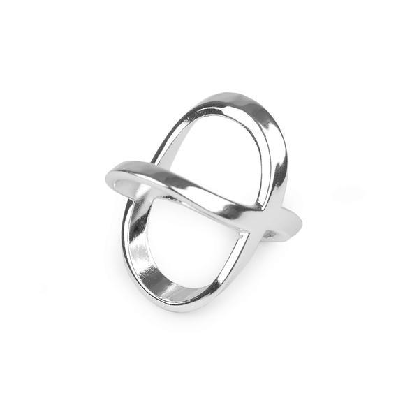 Inel pentru esarfa 1.8 cm silver