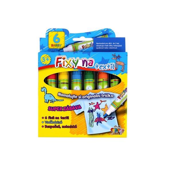 Markere lavabile pentru textile creatoys, 6 buc 
