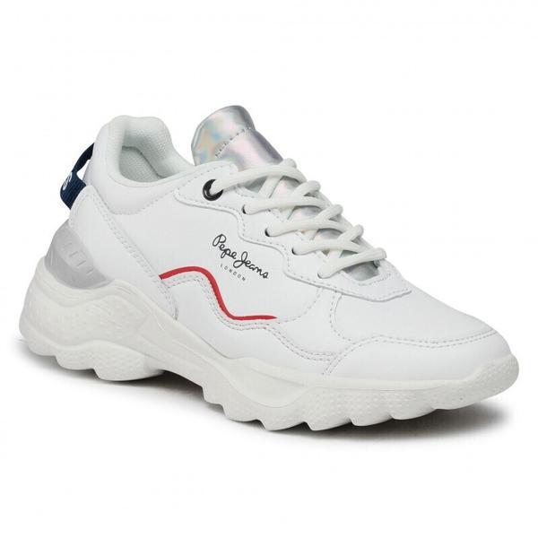 Pantofi sport copii pepe jeans eccles pgs30489-800, 39, alb