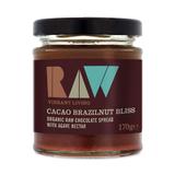 Crema tartinabila cu cacao si nuci braziliene raw eco Raw Health, 170g