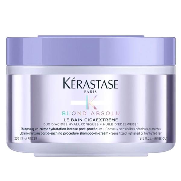 Sampon Crema Hidratant Post Decolorare – Kerastase Blond Absolu Le Bain Cicaextreme Post-bleaching Shampoo-in-cream, 250 ml 250