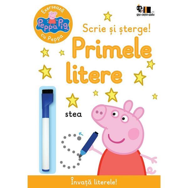 Peppa pig: exerseaza cu peppa. scrie si sterge! primele litere - neville astley, mark baker, editura grupul editorial art