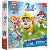 Patrula catelusilor jocuri 2 in 1 ludo si cursa