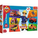 Puzzle 100 trefl masinile pompierului sam