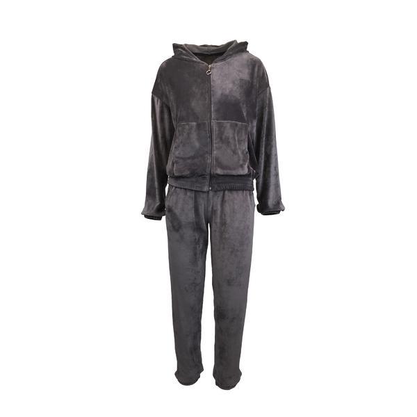 Trening dama univers fashion, catifelat, gri, l