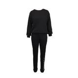 Trening dama, culoare neagra cu imprimeu 'Wing Wind', L