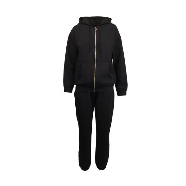 Trening dama Univers Fashion, culoare neagra, 2 piese, M