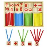 Joc matematic din lemn Montessori Sergadi Online - cifre si betisoare