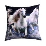 Fata de perna decorativa, 45 x 45 cm, bumbac, model 25 Patru Anotimpuri