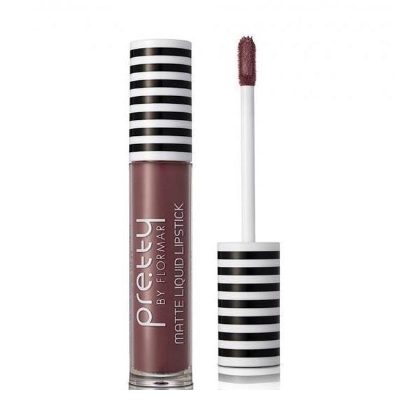 Ruj lichid Pretty by Flormar Matte Flirty Pink 06, 6.5 ml -06