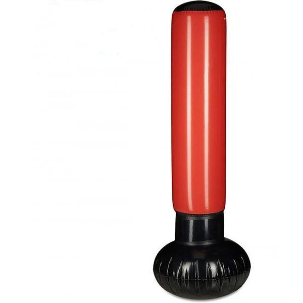 Sac de box gonflabil pentru copii/adulti, rosu/negru, inaltime 152 cm