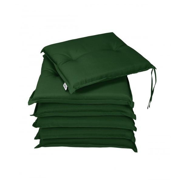 Set 6 x perne de scaun, boston, verde, 43 x 39 x 5 cm - caerus capital