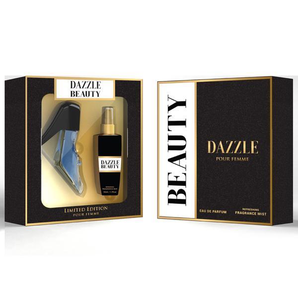 Caseta cadou pentru femei, Dazzle Beauty Apa de parfum 50 ml + Spray corp 50 ml Hertz esteto.ro