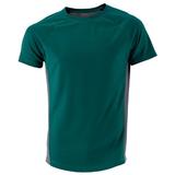 Tricou lejer pentru fitness Lazo, verde inchis cu gri, Marimea XL