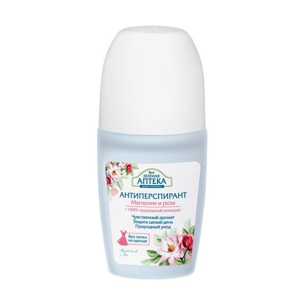 Deodorant antiperspirant cu extracte de maglonie si trandafir zelenaya apteka, 50 ml