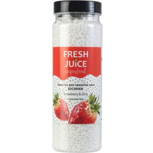 Perle de baie capsuni si chia cu extract de salvie fresh juice, 450 g