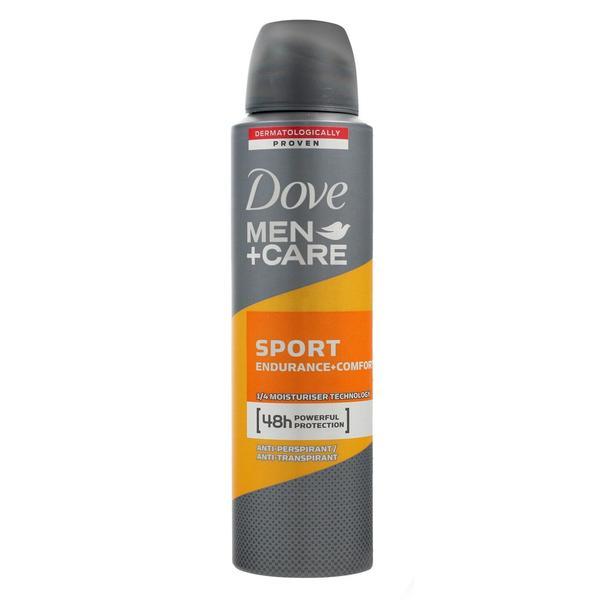 Deodorant antiperspirant spray, Dove, Men+Care, Sport Endurance+Comfort, 48h,150ml