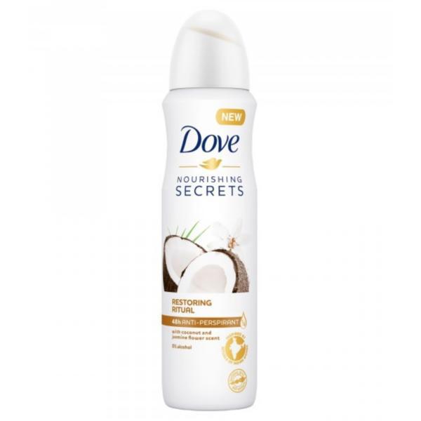 Deodorant antiperspirant spray, Dove, Nourishing Secrets, Restoring Ritual, 48h, 150ml