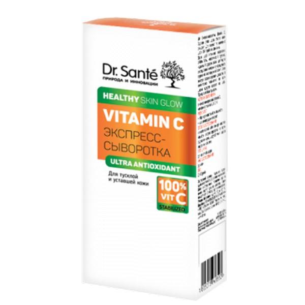 Ser facial express ultra-antioxidanta cu vitamina c si efect de stralucire dr. sante, 30 ml