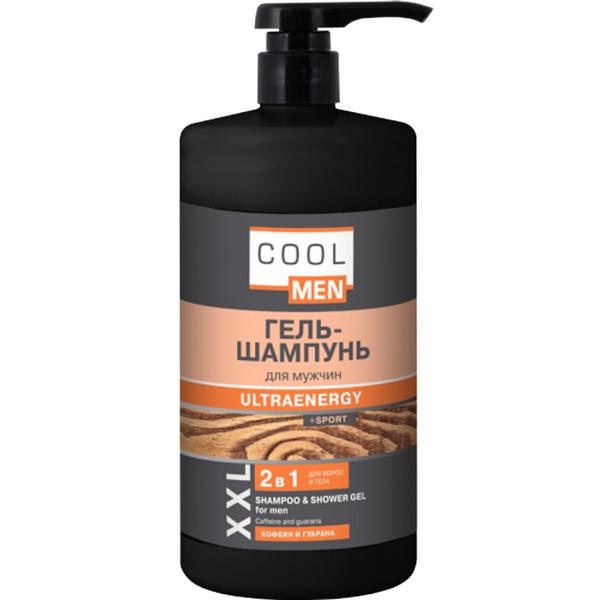 Sampon si gel de dus energizant pentru barbati ultraenergy cool men, 1000 ml
