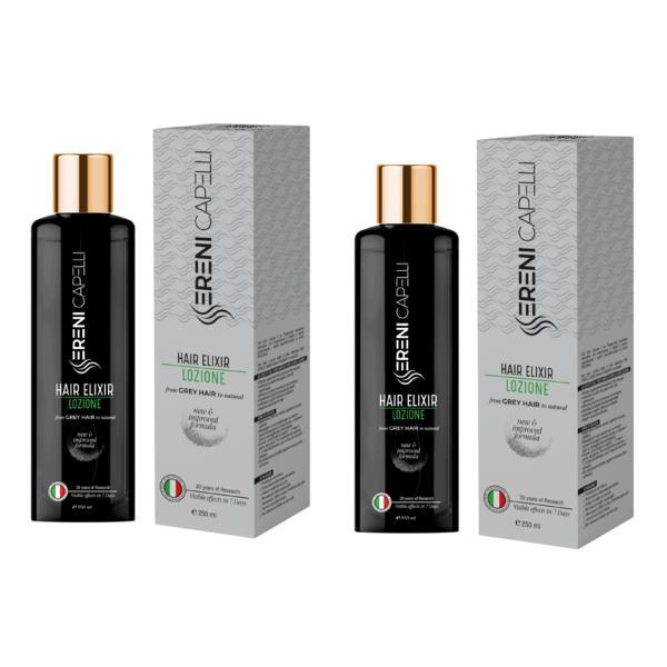 Pachet Tratament fire par albe - Repigmentare fire albe - 2x Hair Elixir Lozione x250ml
