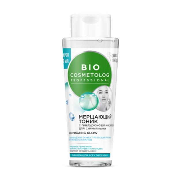 Tonic cu efect de stralucire cu acid hialuronic pentru toate tipurile de ten bio cosmetolog fitocosmetic, 260 ml
