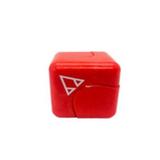Jucarie anti-stres Fidget Cube spinner, 3x3x3 cm, rosu