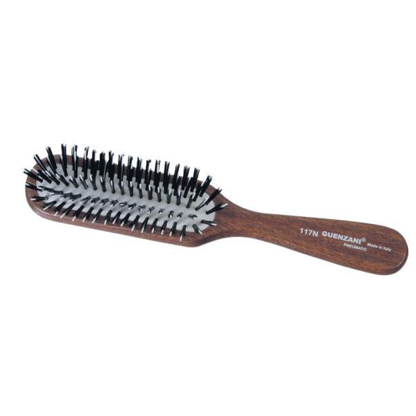 Perie pneumatica barber/frizerie din par natural de mistret guenzani 117 n