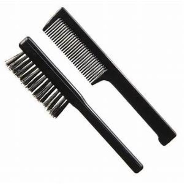 Set barba Guenzani 957 Periuta + Pieptene buzunar de culoare neagra 957