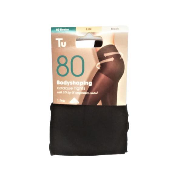Dres tu, microfibra, 80 den, modelator, mat, opac, negru, s/m