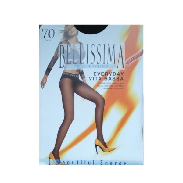 Dres bellissima, everyday 70 den, lycra, talie joasa, negru, 1/2s