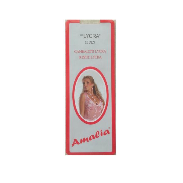Set 2 perechi sosete amalia, 15 den, lycra, 3/4, gri jeans
