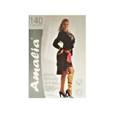 Dres Amalia Medical, Compresiv, Structura fagure, 140 den, Negru, 4L