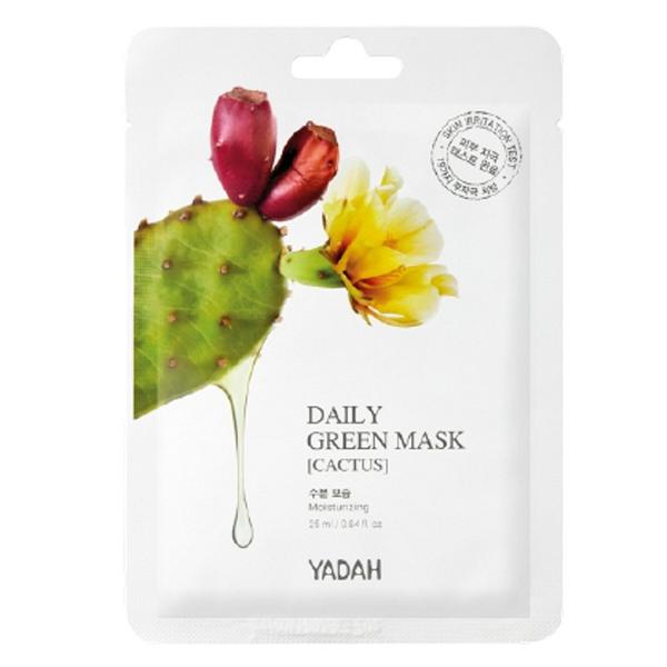Masca de fata tip servetel cu extract de cactus daily green yadah, 1 buc