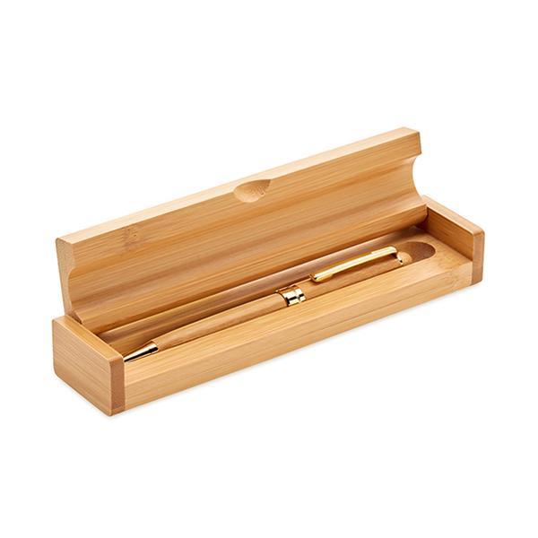 Pix in cutie din lemn de bambus, elegant - Piksel