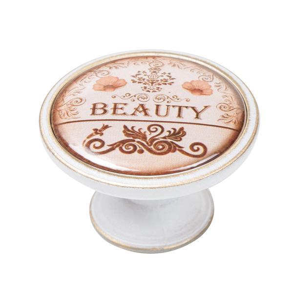 Buton pentru mobila, Beauty 550BB30, finisaj bronz patinat, D37 mm - Maxdeco