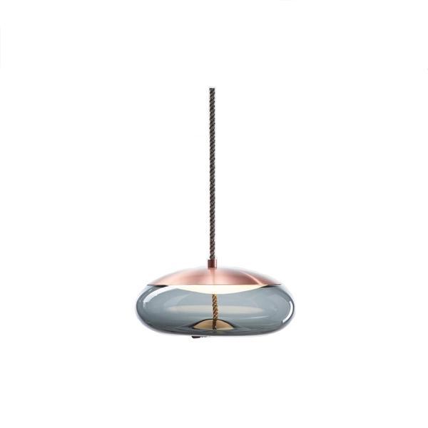 Lustra suspendata gorudo, abajur de sticla, inaltime 15 cm