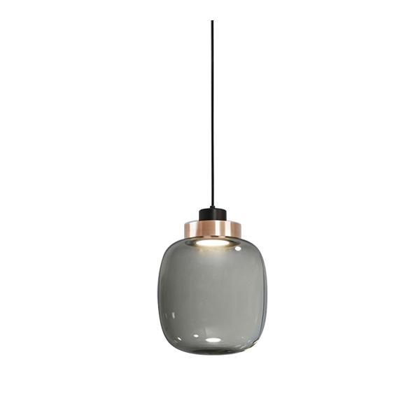 Lustra suspendata venus , abajur de sticla, inaltime 27 cm