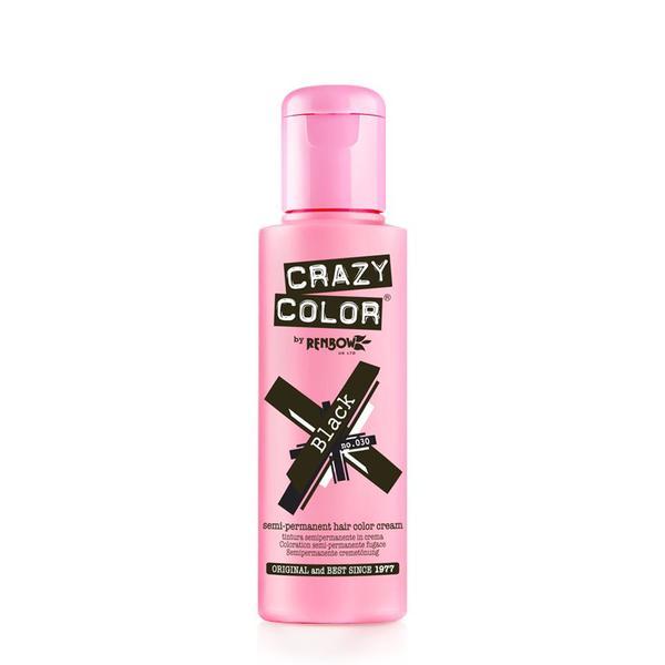 Vopsea semi-permanenta crazy color black - no.30, 100 ml