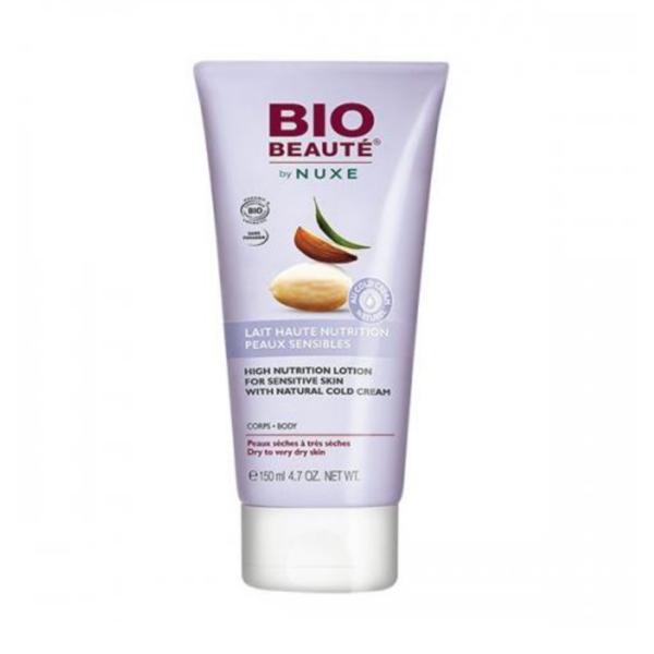 Lotiune nutritiva pentru piele sensibila nuxe bio beaute high nutrition, 150ml