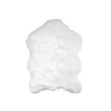 Covor sintetic, 90x55 cm, alb