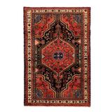 Covor persan, fir scurt, lucrat manual, lana si bumbac, 100x150 cm, multicolor, Topi Dreams