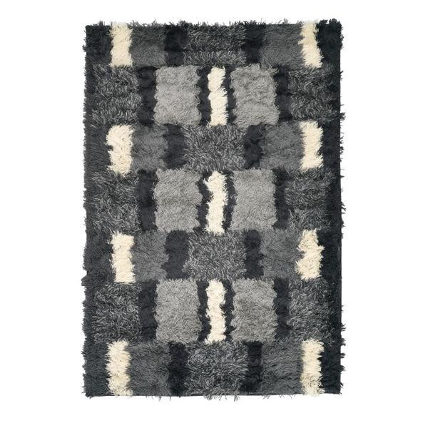 Covor decorativ, fir lung, din lana, model retro, 133x195 cm, multicolor, topi dreams