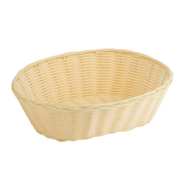 Cos decorativ pentru paste, din nuiele impletite, 28 x 21 x 9 cm, culoarea lemnului - topi toy