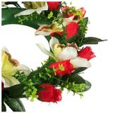 decoratiune-suspendabila-tip-coronita-impodobita-cu-floricele-de-primavara-trandafiri-rosii-orhidee-alba-si-frunze-verzi-27-5-cm-2.jpg