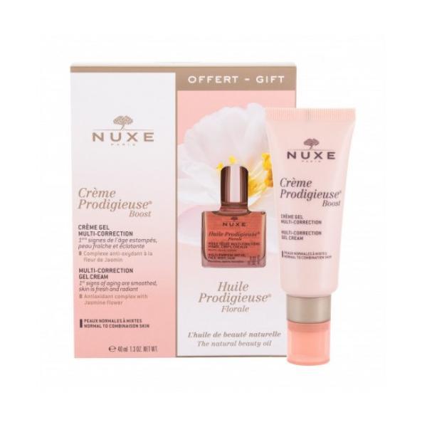 Set cadou boost crema pentru ten normal mixt 40ml + ulei uscat multiuz 10ml nuxe prodigieuse 