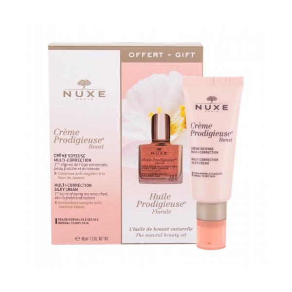 Set cadou boost crema pentru ten normal uscat 40ml + ulei uscat multiuz 10ml nuxe prodigieuse 