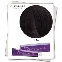 Vopsea fara amoniac - alfaparf milano color wear nuanta 5.14 castano chiaro cenere rame