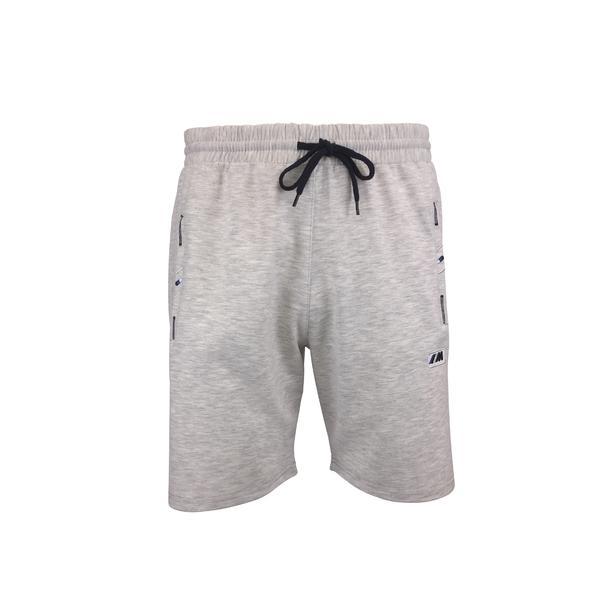 Bermude barbat univers fashion, gri deschis, 2 buzunare laterale si un buzunar la spate cu fermoare, xl